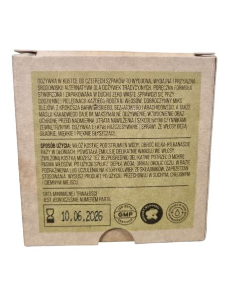 Cztery Szpaki Wygładzająca Odżywka w Kostce 55g Cztery Szpaki Wygładzająca Odżywka w Kostce 55g