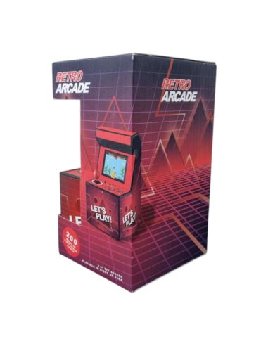 Mini Automat do Gier Retro Arcade 200 Gier Czerwony