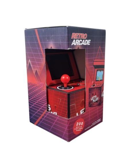 Mini Automat do Gier Retro Arcade 200 Gier Czerwony Mini Automat do Gier Retro Arcade 200 Gier Czerwony