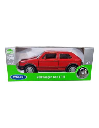 Welly Metal 1:34 Volkswagen Golf I GTI Czerwony
