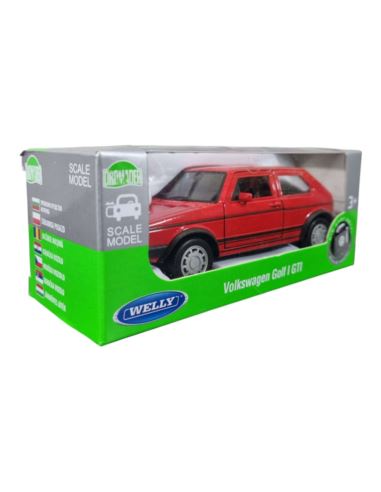 Welly Metal 1:34 Volkswagen Golf I GTI Czerwony