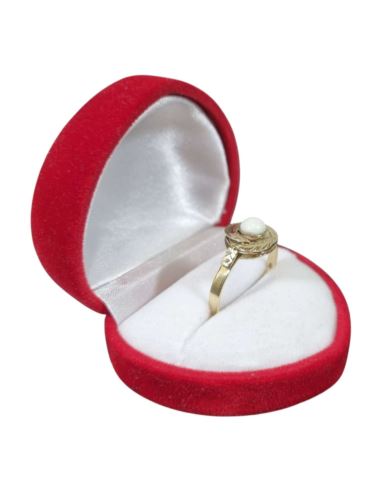 Pierścionek z Białym Oczkiem 2,15g 585 r.19