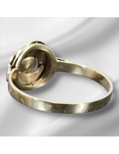 Pierścionek z Białym Oczkiem 2,15g 585 r.19