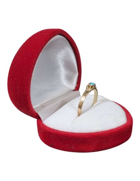 Pierścionek z Drobnym Turkusem 1,41g pr.585 r.11