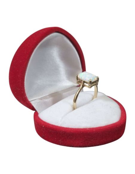 Pierścionek z Prostąkątnym Opalem 2,01g 585 r.14