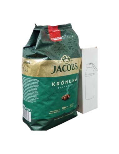 Zestaw Kawowy 9330Kawa ziarnista Jacobs Kronung Signature 1kg