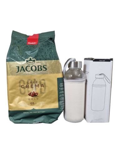Zestaw kawowy 9217Kawa Ziarnista Jacobs Caffe Crema Gold 1kg