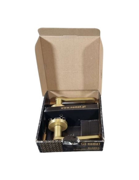 Klamka Drzwiowa Nomet Alva Lux Matowe Złoto