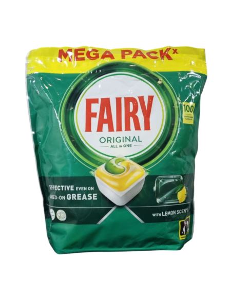 Fairy AllIn1 Original Lemon Scent 100Kaps Fairy AllIn1 Original Lemon Scent 100Kaps