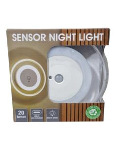 Lampka Nocna Czujnik Ruchu Ładowanie USB Ścienna Średnica 10cm 20Lumenów