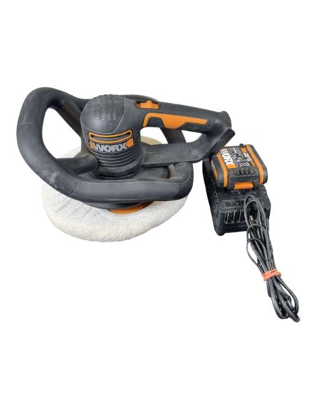 Polerka samochodowa akumulatorowa WORX WX856 20V pudełko,akumulator,ładowarka,2x pady