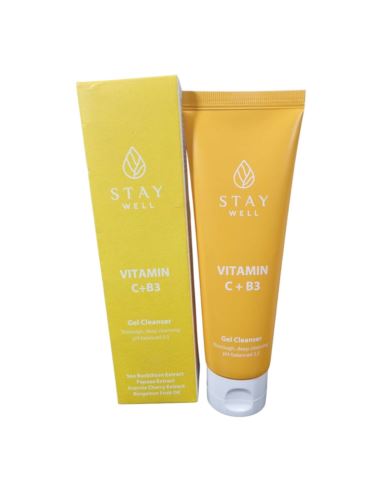 STAY WELL ODŚWIEŻAJĄCA PIANKA DO MYCIA TWARZY, 130 ML vit c+b3 gel cleanser
