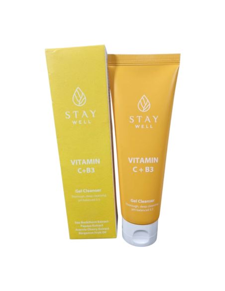 STAY WELL ODŚWIEŻAJĄCA PIANKA DO MYCIA TWARZY, 130 ML vit c+b3 gel cleanser