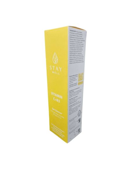 STAY WELL ODŚWIEŻAJĄCA PIANKA DO MYCIA TWARZY, 130 ML vit c+b3 gel cleanser