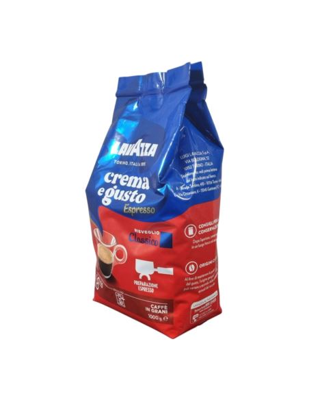 Zestaw kawowy 8974Kawa Ziarnista Lavazza Espresso Crema e Gusto 1000g