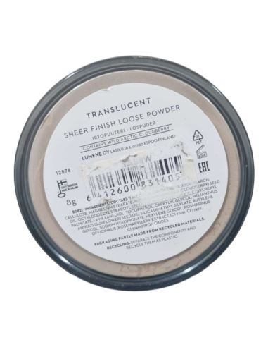 LUMENE Sheer Finish Transparenty Puder Sypki 8g