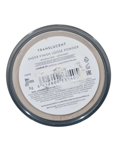 LUMENE Sheer Finish Transparenty Puder Sypki 8g