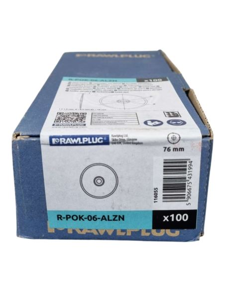 PODKŁADKI STALOWE OKRĄGŁE RawlPlug R-POK 76mm_100