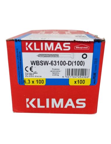 WKRĘTY DO MOCOWANIA IZOLACJI DACHÓW PŁASKICH DO BETONU I DREWNA 6,3X100MM