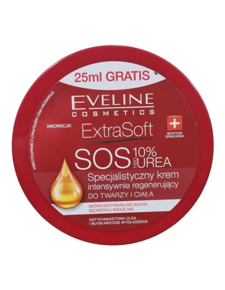 Eveline Extra Soft SOS Krem Nawilżający do Twarzy i Ciała 10% Urea 175ml