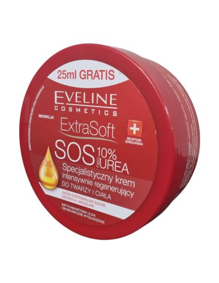 Eveline Extra Soft SOS Krem Nawilżający do Twarzy i Ciała 10% Urea 175ml