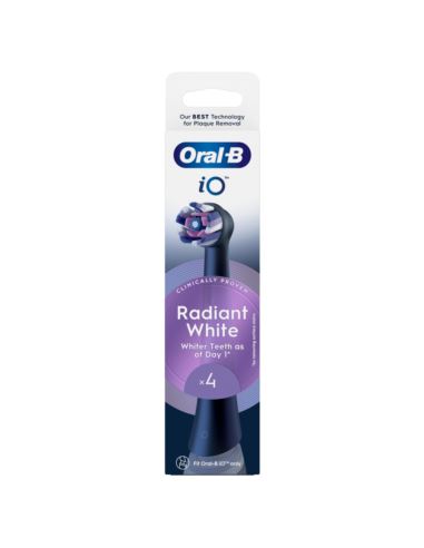 ORYGINALNA KOŃCÓWKA ORAL-B iO RADIANT BLACK DO SZCZOTECZKI ELEKTRYCZNEJ x4
