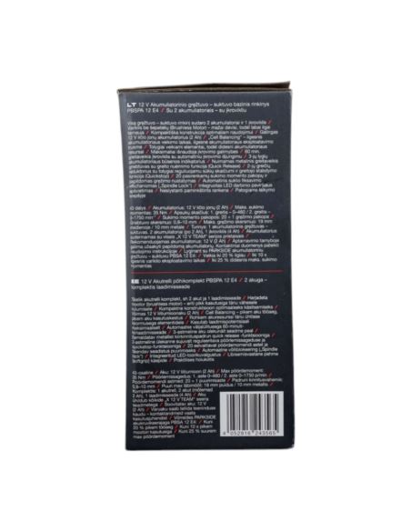 Wiertarko Wkrętarka Parkside 12V Starter Set 43 Pieces Set