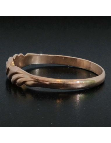 Pierścionek Falowane oczko 1,46g 585 r.18