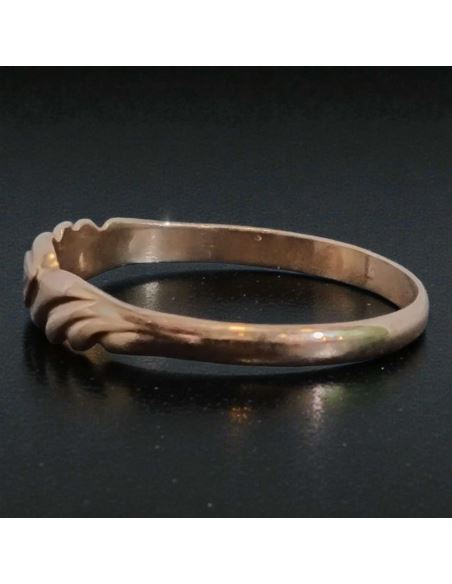 Pierścionek Falowane oczko 1,46g 585 r.18