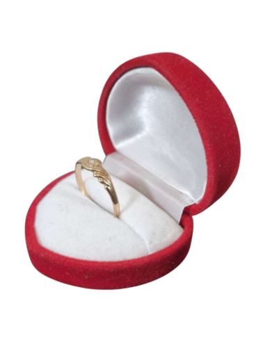 Pierścionek Falowane oczko 1,46g 585 r.18