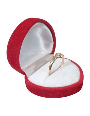 Pierścionek Falowane oczko 1,46g 585 r.18