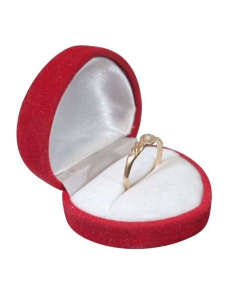 Pierścionek Falowane oczko 1,46g 585 r.18