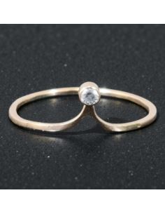 Pierścionek z Oczkiem 1 g pr.585 r.23