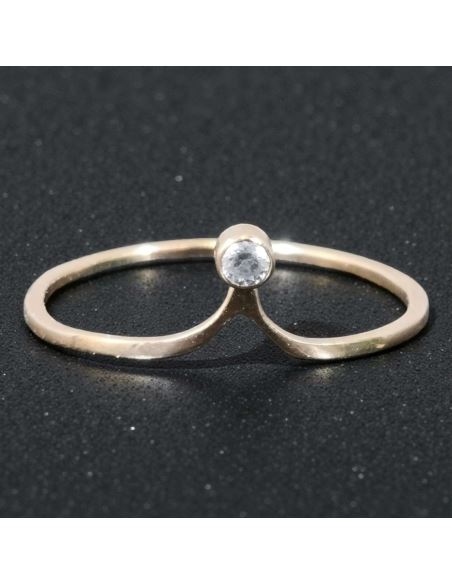 Pierścionek z Oczkiem 1 g pr.585 r.23