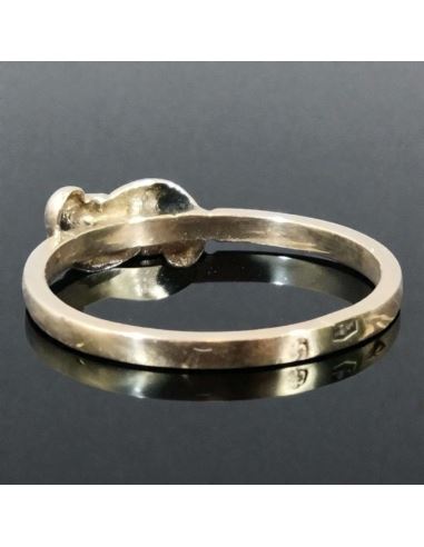 Pierścionek "Bypass" z oczkiem 1,64g pr.585 r.12