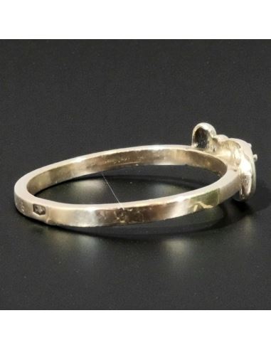 Pierścionek "Bypass" z oczkiem 1,64g pr.585 r.12