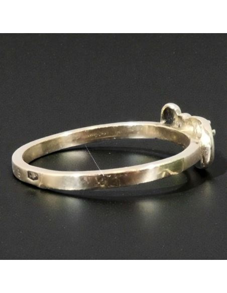 Pierścionek "Bypass" z oczkiem 1,64g pr.585 r.12