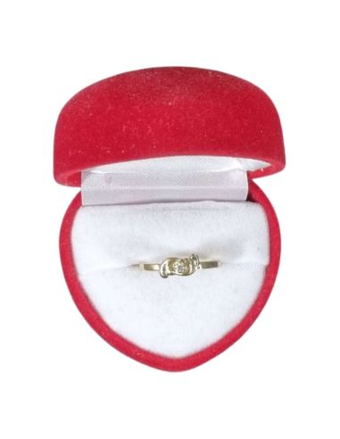 Pierścionek "Bypass" z oczkiem 1,64g pr.585 r.12