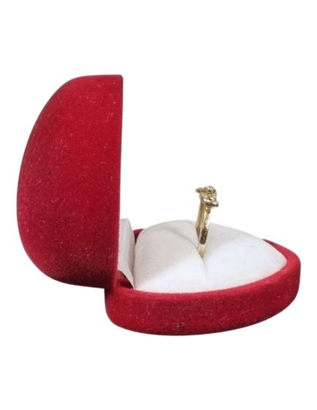 Pierścionek "Bypass" z oczkiem 1,64g pr.585 r.12