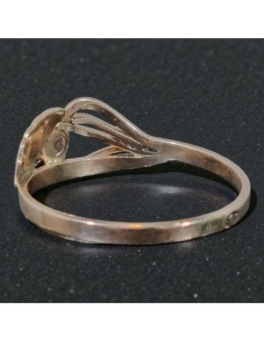 Pierścionek z niebieskim oczkiem 1,56g pr.585 r.15