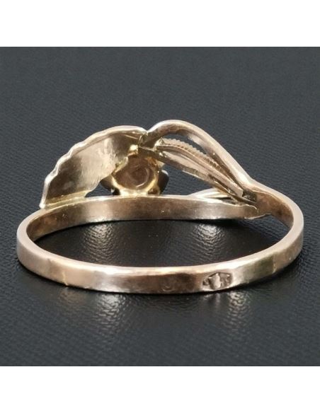 Pierścionek z niebieskim oczkiem 1,56g pr.585 r.15