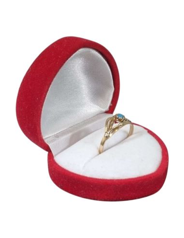 Pierścionek z niebieskim oczkiem 1,56g pr.585 r.15