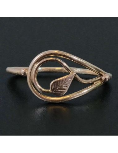 Pierścionek Liść 1,44g pr.585 r.17