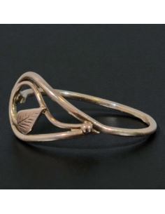 Pierścionek Liść 1,44g pr.585 r.17 2