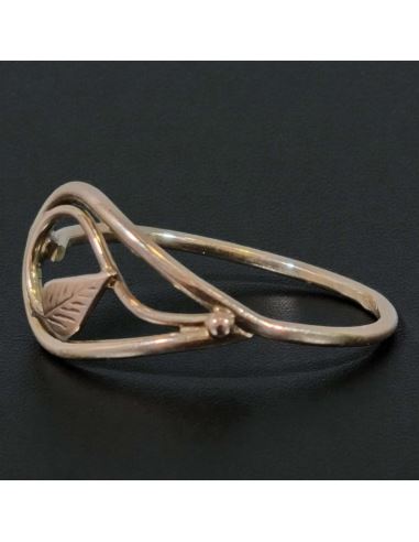 Pierścionek Liść 1,44g pr.585 r.17