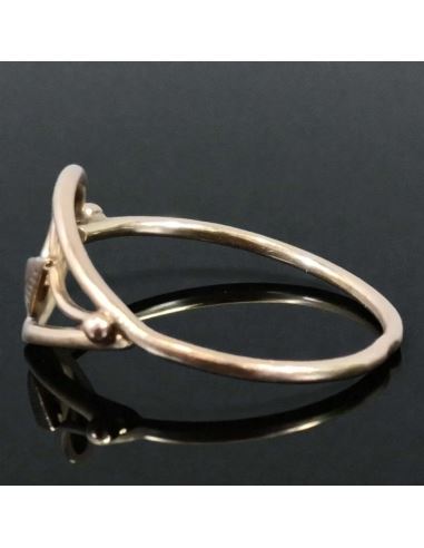 Pierścionek Liść 1,44g pr.585 r.17