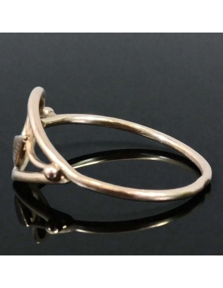 Pierścionek Liść 1,44g pr.585 r.17