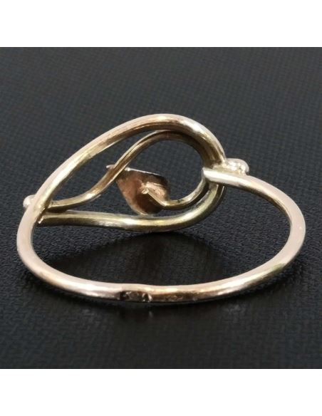 Pierścionek Liść 1,44g pr.585 r.17