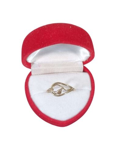 Pierścionek Liść 1,44g pr.585 r.17