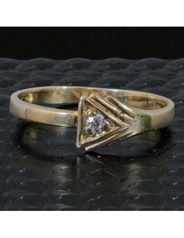 Pierścionek z Trójkątem 1,38g pr.585 r.13